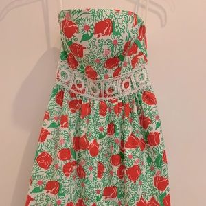 Custom made vintage Lilly Pulitzer fabric dress 0